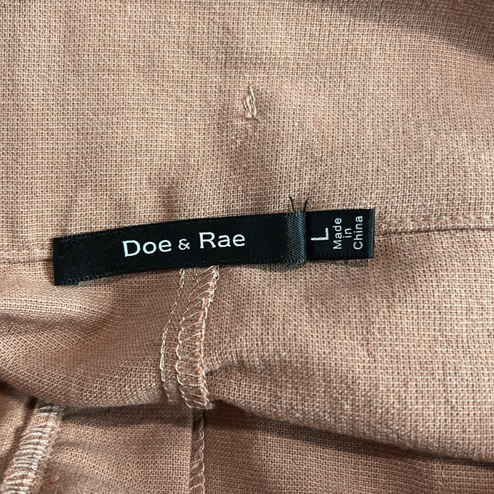 New Doe & Rae Women's Pink Shorts L - Picture 4 of 8